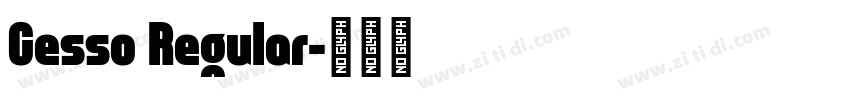 Cesso Regular字体转换